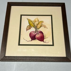 Deb Collin’s beet print veggie decor Schrute Farm The office